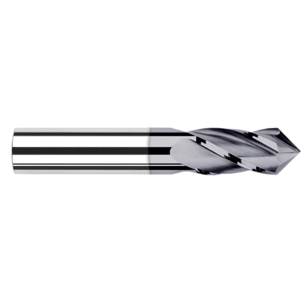 Drill/End Mill - Mill Style - 4 Flute, 0.0156" (1/64), Finish - Machining: AlTiN